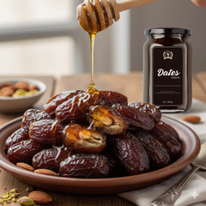 dates with date syrup